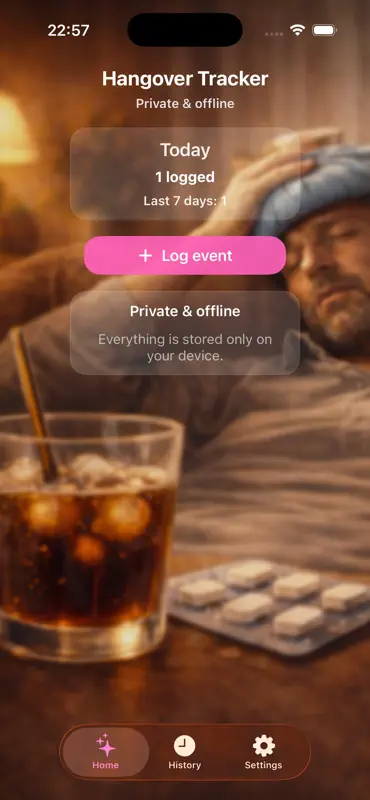 Hangover Log screenshot 2 of 6