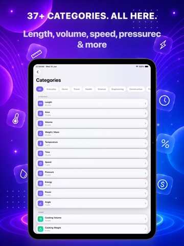 Unit Converter : All-In-One iPad screenshot