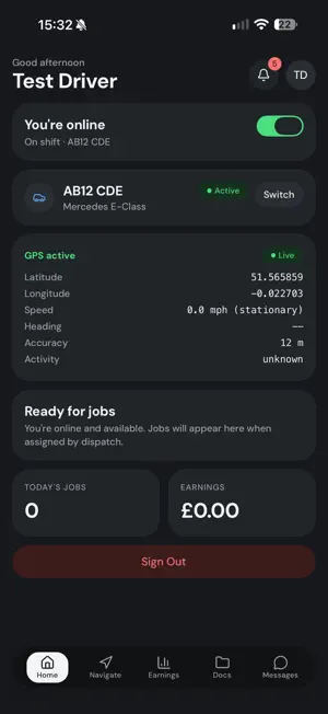 TravelServe Driver screenshot 2