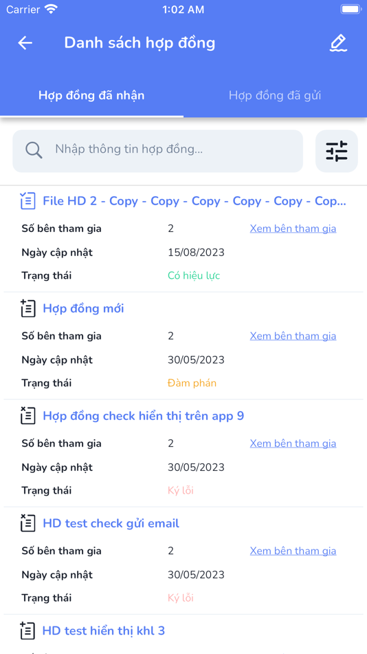 #3. eContract (iOS) By: Vietnam Posts and Telecommunications Group