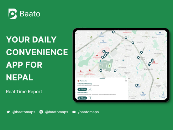 Baato Maps iPad screenshot 6 - Navigation app