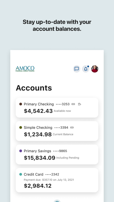 AMOCO FCU Mobile Screenshot