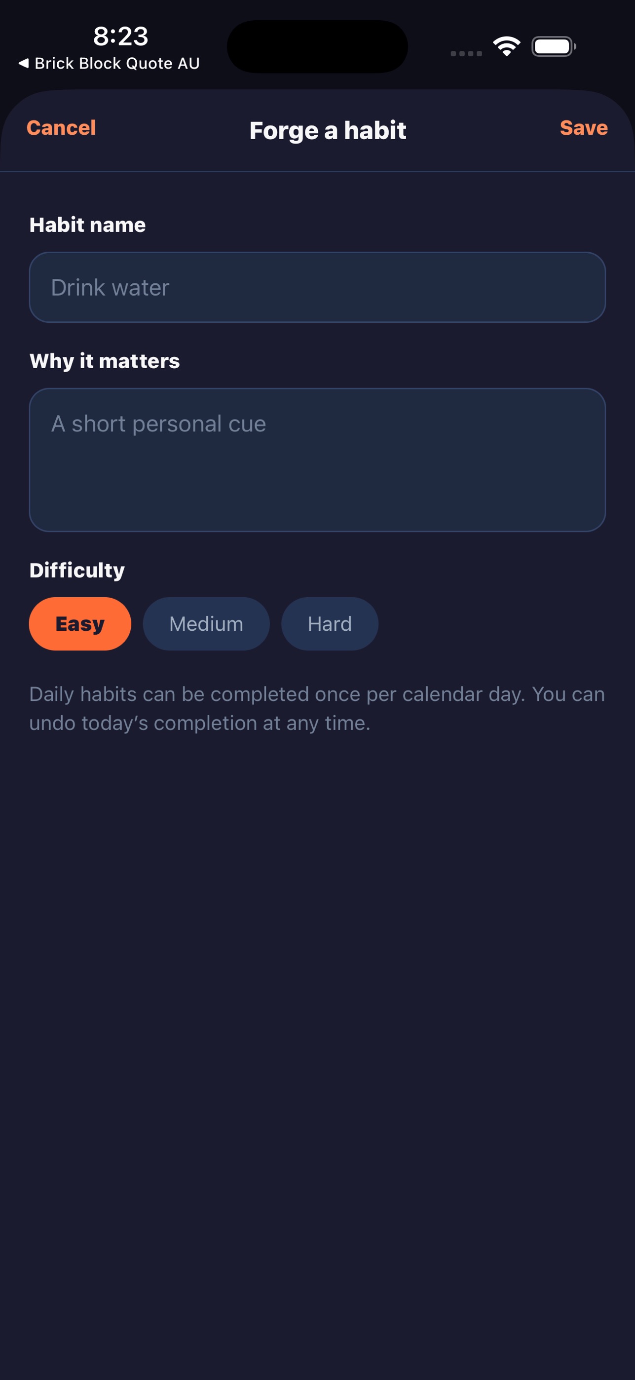 Screenshot 2 of StreakForge: Habit Tracker