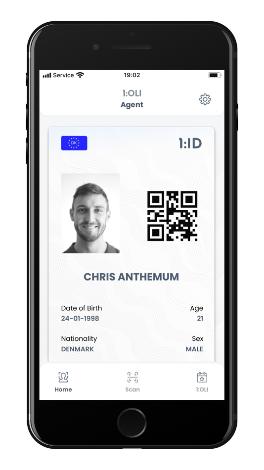 #1. 1ID - Agent App (iOS) 由: 1ID ApS