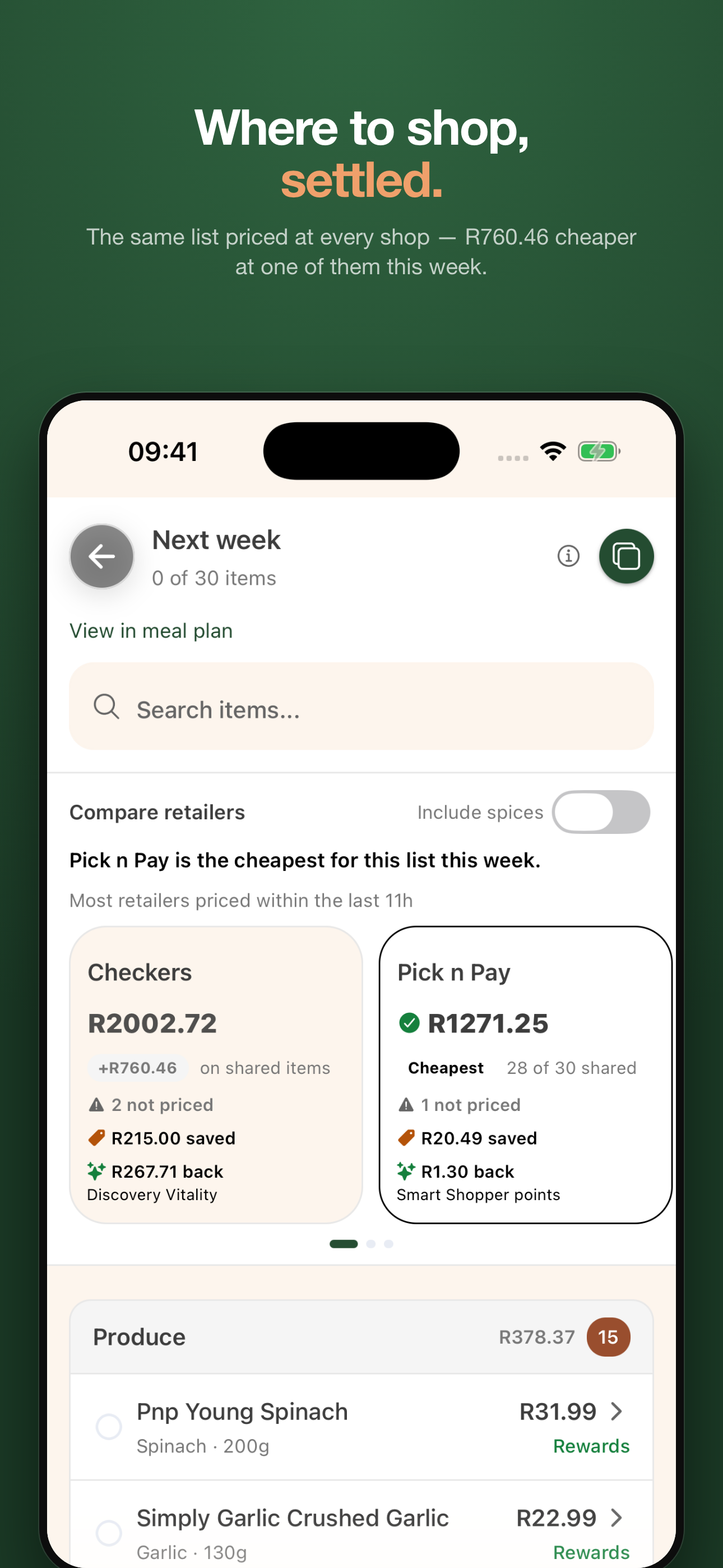Meal Hack screenshot 4