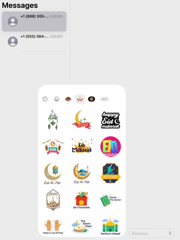 Eid Mubarak - Islamic Stickers iPad screenshot