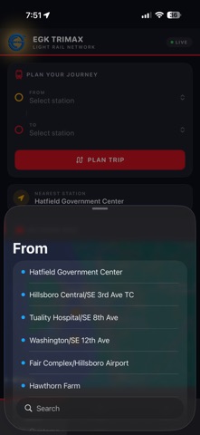 EGK TriMetMAX Map screenshot