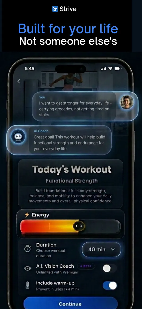 Screenshot #2 pour Strive: AI Fitness Trainer