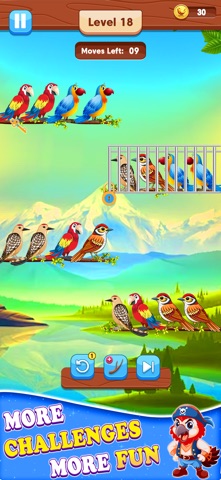 Birds Sort Color Sorting Game Screenshot 5 of 6