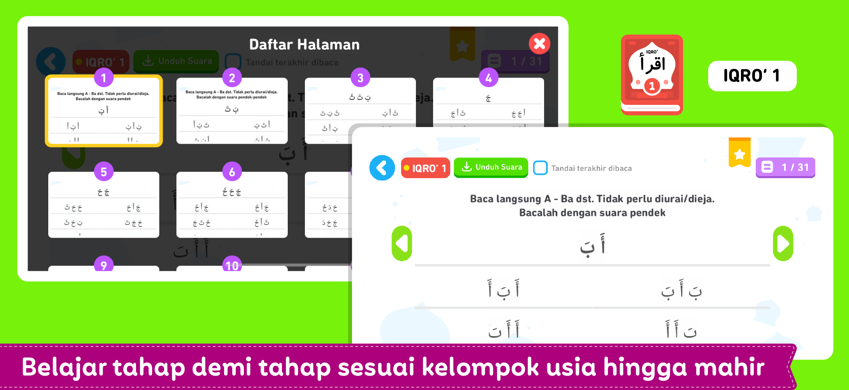Belajar Hijaiyah + Mengaji