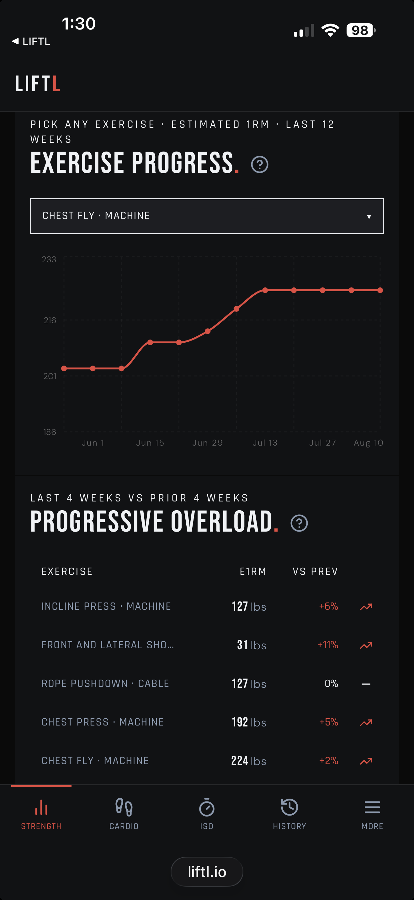 LIFTL: Workout Tracker screenshot 4