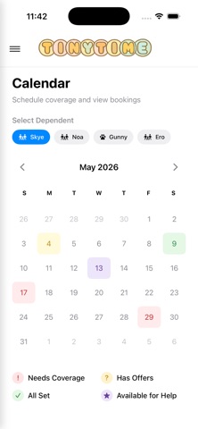 TinyTime · App iPhone screenshot