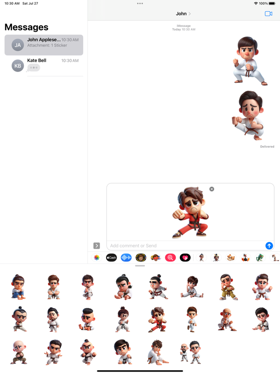 Screenshot #6 pour Sad Kung Fu Stickers