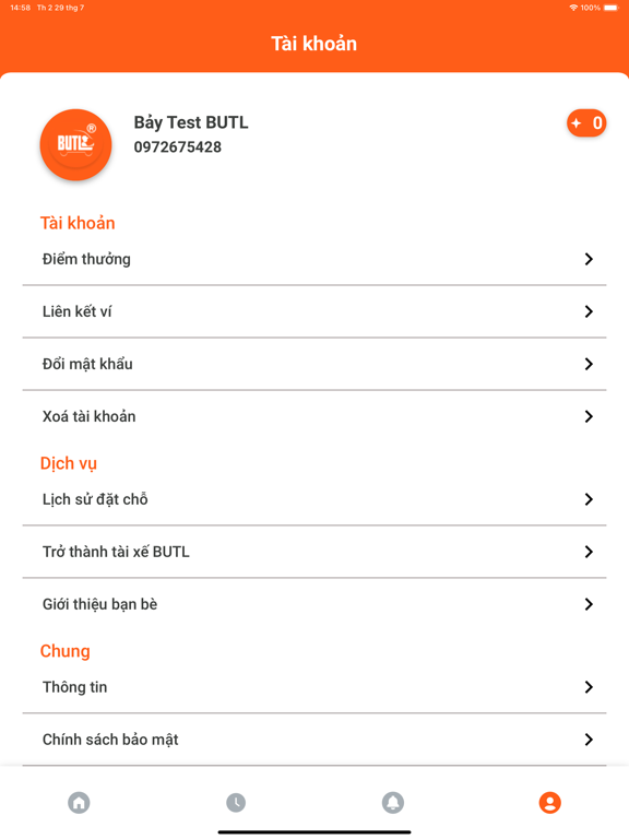 BUTL - Bạn Uống Tôi Lái iPad screenshot 4 - Travel app