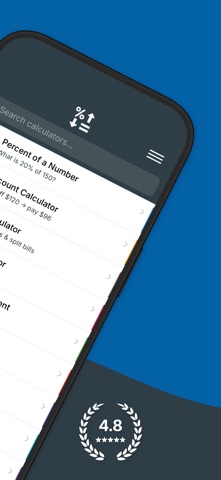 Percentage Calculator - Metis iPhone screenshot