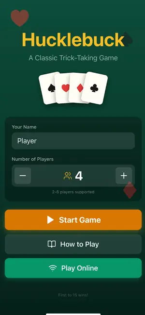Hucklebuck Card Game screenshot 1