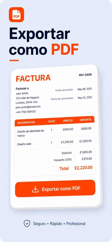 Facturas para Negocio - Bilzz screenshot 1 of 4