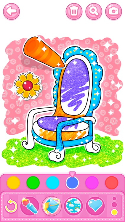 Bedroom Coloring game screenshot-5