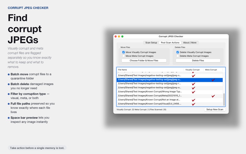 Screenshot #2 pour Corrupt JPEG Checker