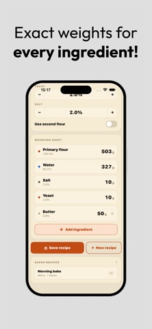 Baker’s Percentage screenshot