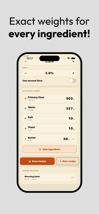 Baker’s Percentage screenshot 4