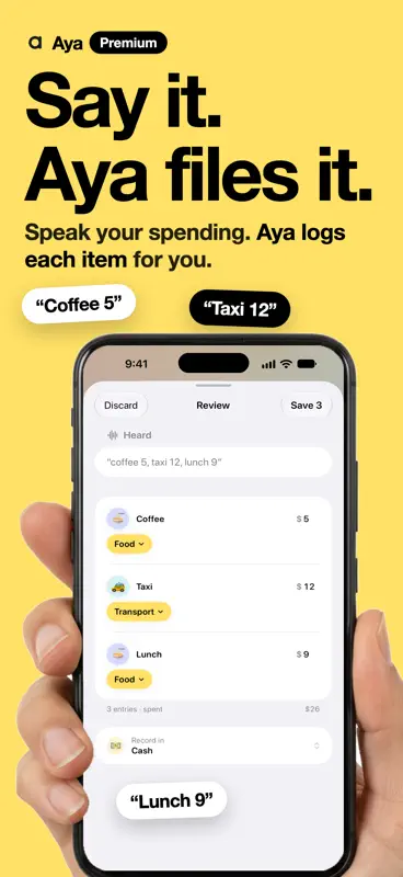 Aya: Budget & Expense Tracker screenshot 1 of 8