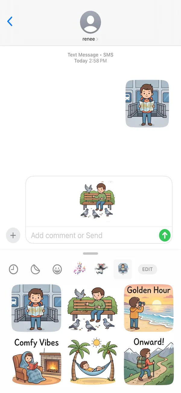 Screenshot #3 pour Places & Spaces Stickers