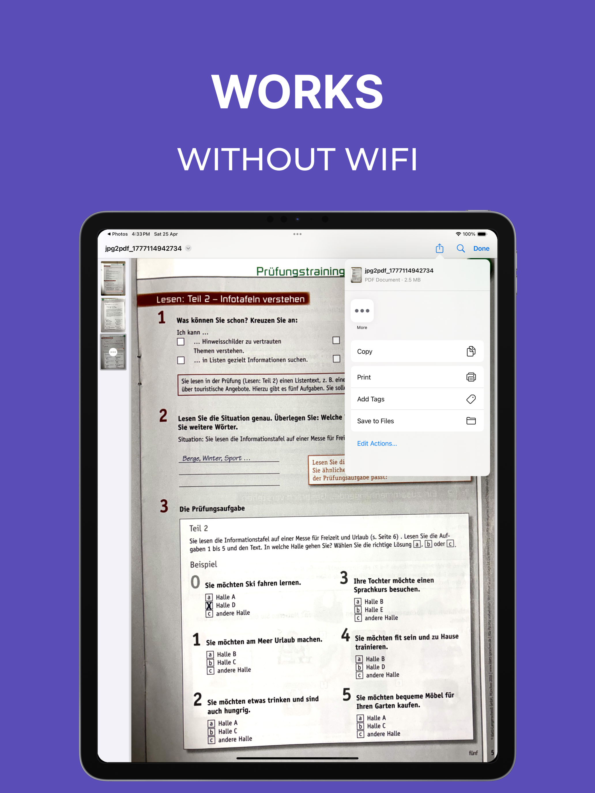 JPEG to PDF Converter Offline