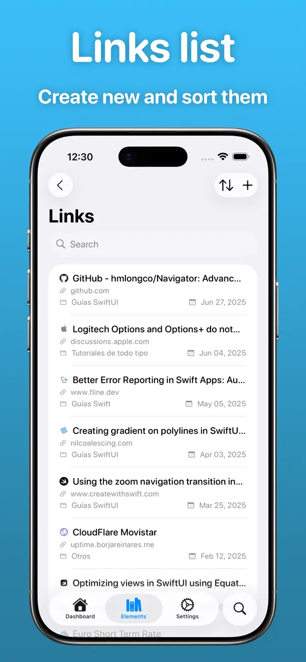 #2. My Links for Linkwarden (iOS) Tekijänä: Juan Gilsanz Polo