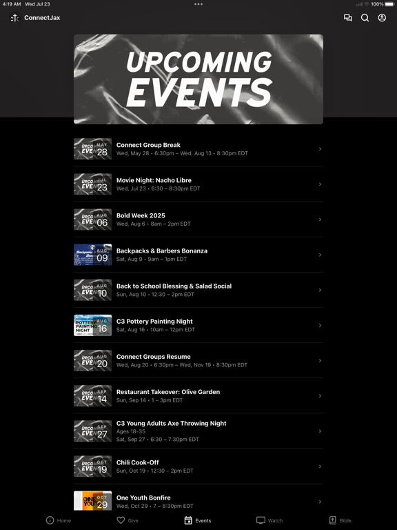 Screenshot #5 pour ConnectChurchJax