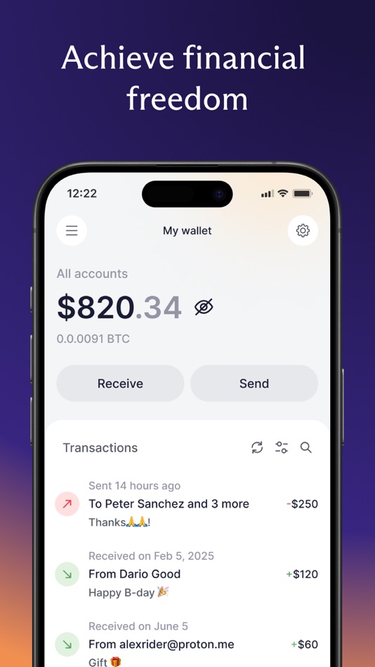 #6. Proton Wallet: Secure Bitcoin (iOS) بواسطة: Proton AG