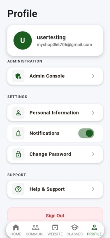 OYC Connect screenshot