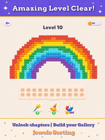 Jewels Sorting iPad screenshot