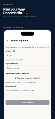 SÒL - Savings Circles iPhone screenshot
