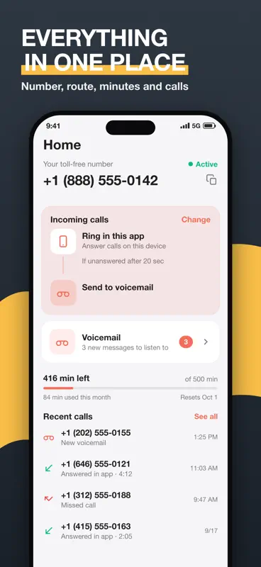 Toll-free 1-800 virtual number screenshot 3 of 8