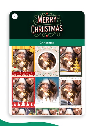 Frames and Christmas cards iPad screenshot