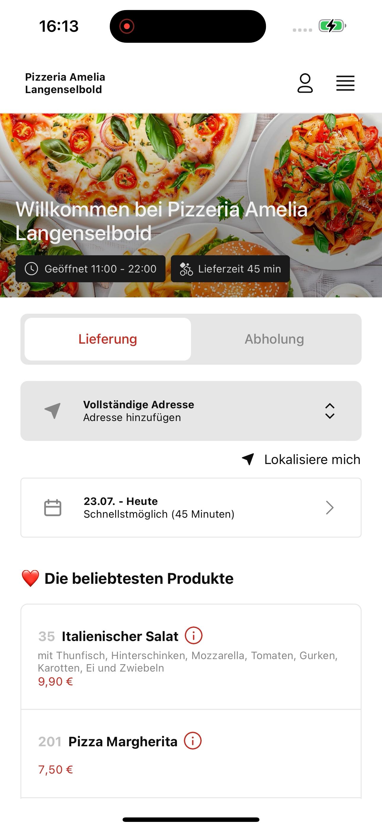 Pizzeria Amelia Langenselbold screenshot 5