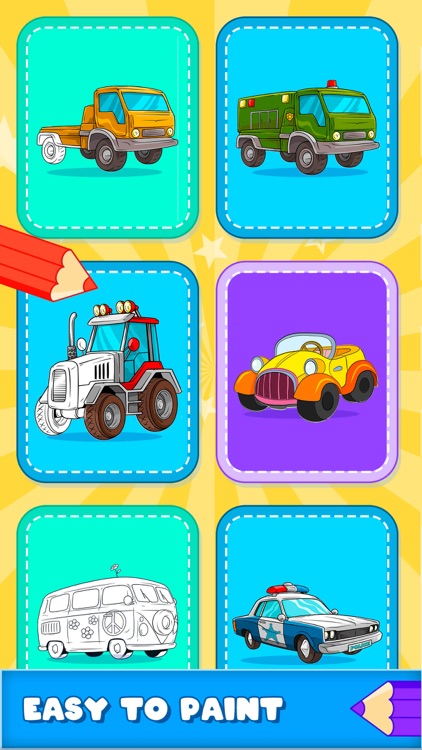 Cars Coloring Pages Game .