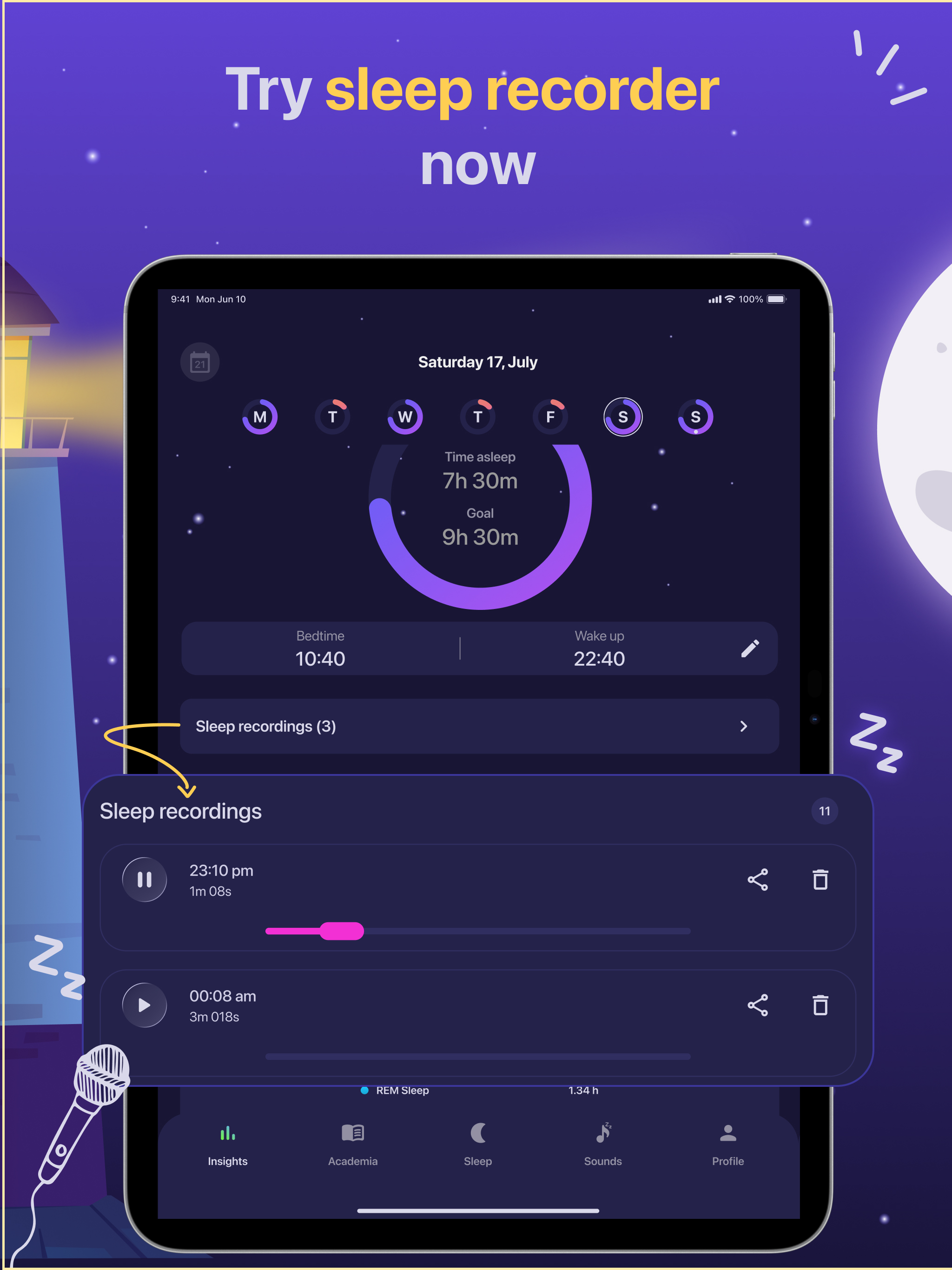 Sleep Tracker & Alarm - Moonap