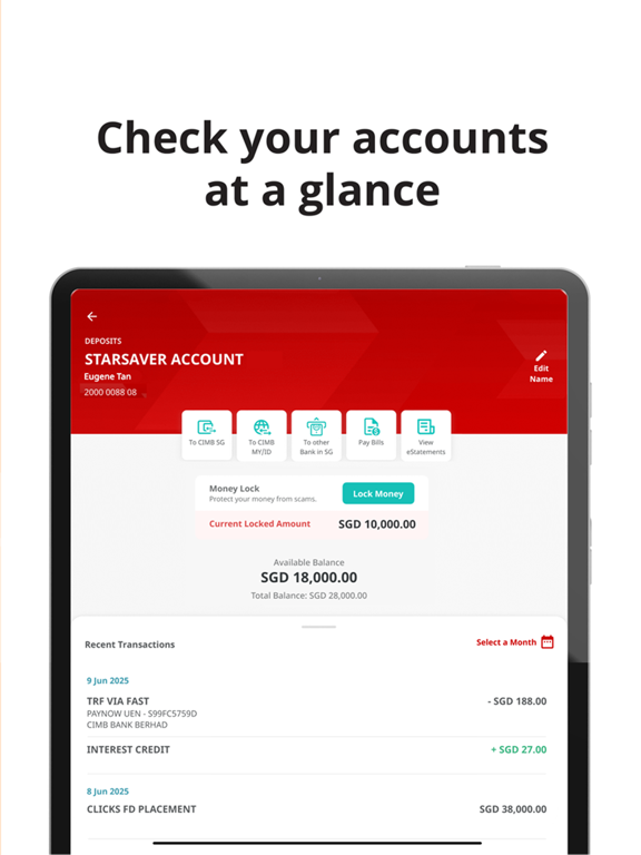 Screenshot #5 pour CIMB Clicks Singapore