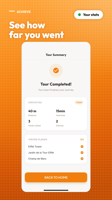 Tour App, Personal audio guide iPhone screenshot