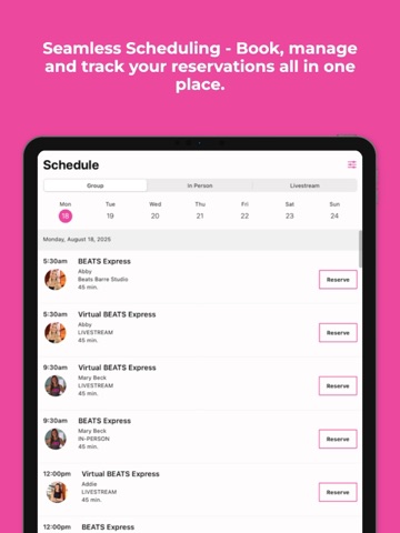 Beats Fitness Studio iPad screenshot