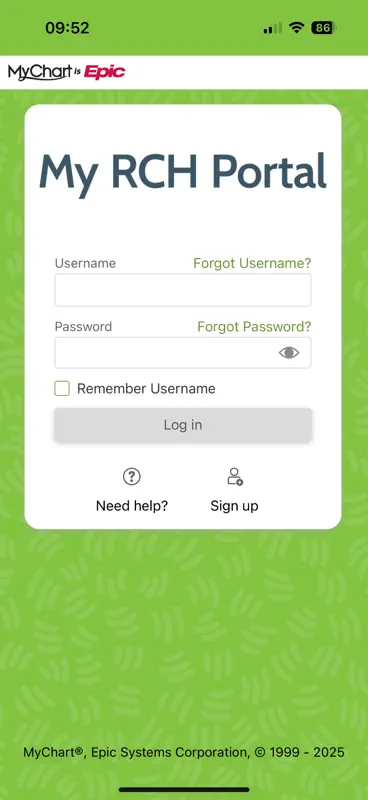 My RCH Portal screenshot 1 of 4