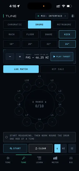 OCTAV — SPL Meter, RTA, Tuner screenshot 4