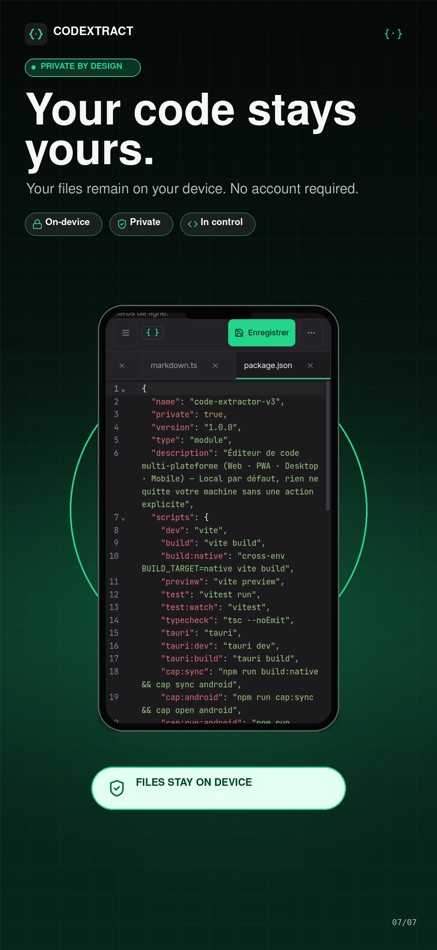 #5. Code Extractor (iOS) Por: LEDOFFYX LTD
