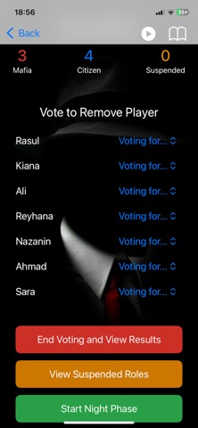 Mafia Role screenshot