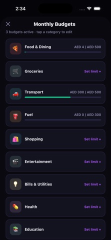 FinanceBuddy iPhone screenshot