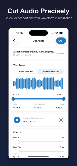 Audio Cutter and Merger Screenshot 1 of 10