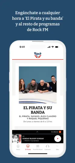 Captura de pantalla de RADIO ROCK FM en iPhone 4