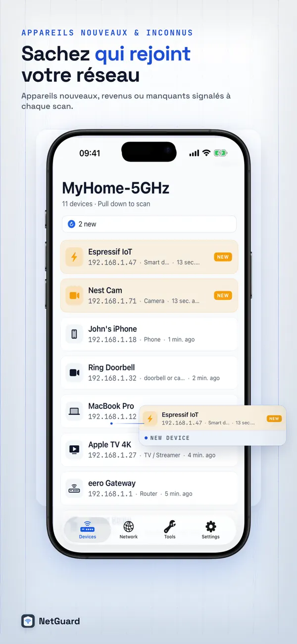Screenshot #2 pour NetGuard : Scanner WiFi